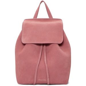 Mansur Gavriel Suede Backpack Pink Dusty Rose